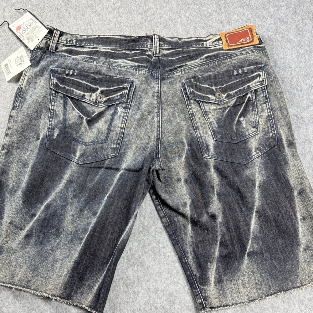 Vtg Akdmks Akademiks Jean Shorts Mens Sz 43 Jorts Skater HipHop Grunge Baggy Y2K